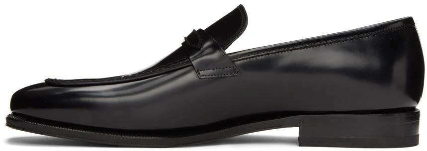 商品Salvatore Ferragamo|Black Gancini Loafers,价格¥3761,第3张图片详细描述