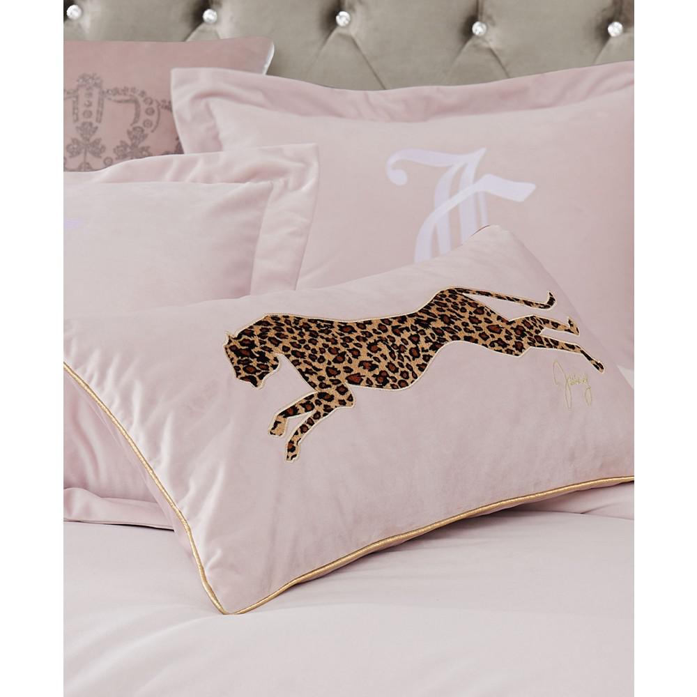 Velvet Cheetah Decorative Pillow, 14" x 24"商品第4张图片规格展示