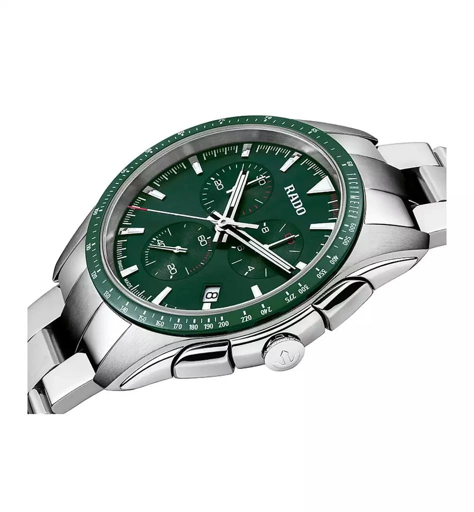 商品Rado|Men's Swiss Chronograph HyperChrome Stainless Steel Bracelet Watch 45mm,价格¥9833,第2张图片详细描述