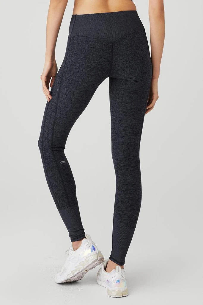 商品Alo|High-Waist Alosoft Lounge Legging - Rich Navy Heather,价格¥481,第2张图片详细描述