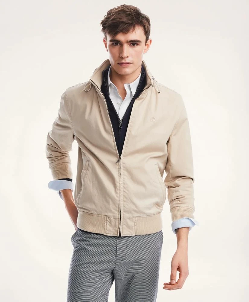 商品Brooks Brothers|Cotton Bomber Jacket,价格¥1614,第2张图片详细描述