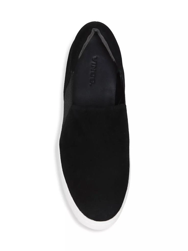 商品Vince|Warren Slip-On Platform Suede Sneakers,价格¥1882,第5张图片详细描述