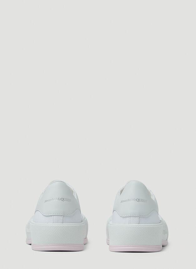 Deck Plimsoll Sneakers in White商品第4张图片规格展示