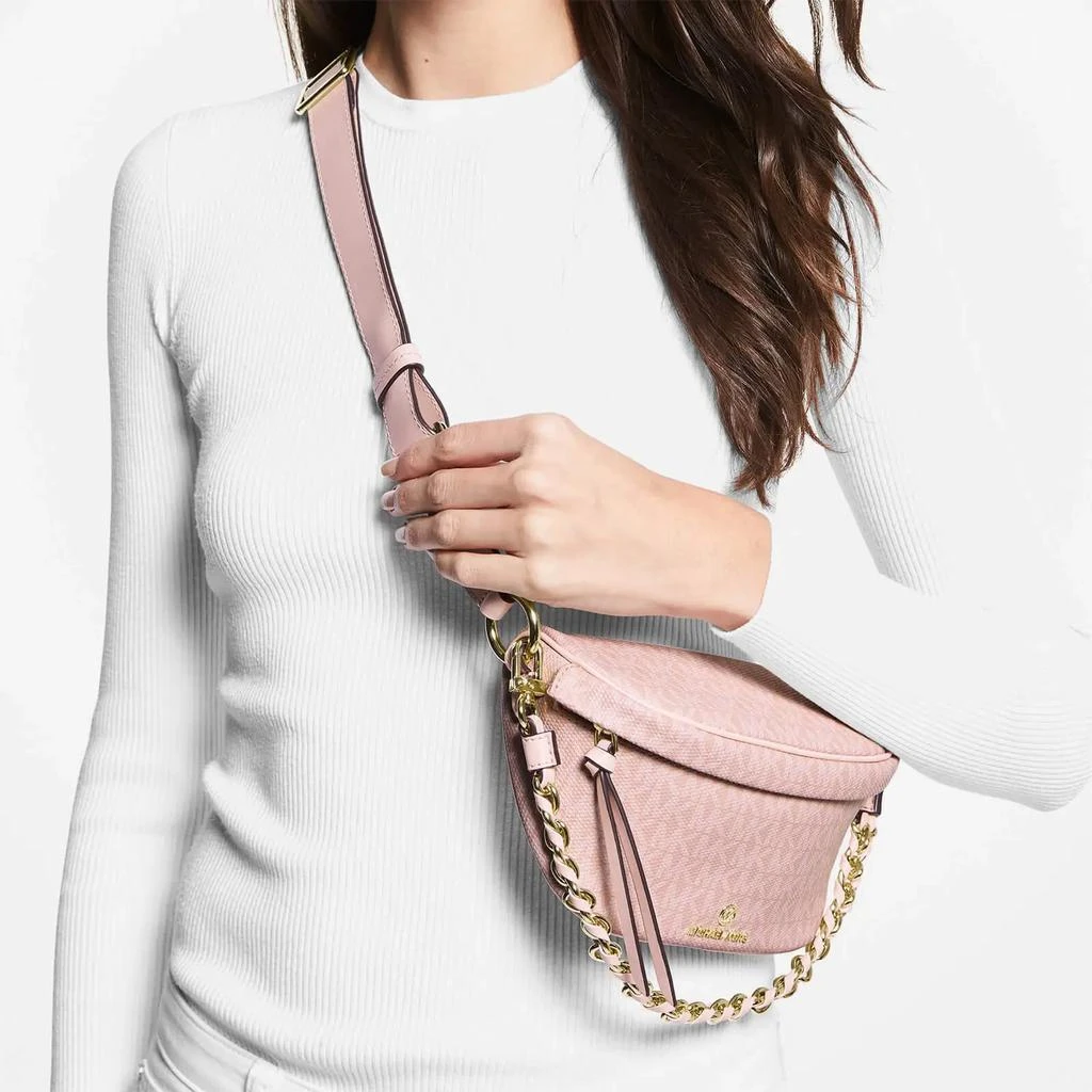 商品Michael Kors|MICHAEL Michael Kors Women's Slater XS Sling Messenger Bag - Smokey Rose,价格¥1121,第2张图片详细描述