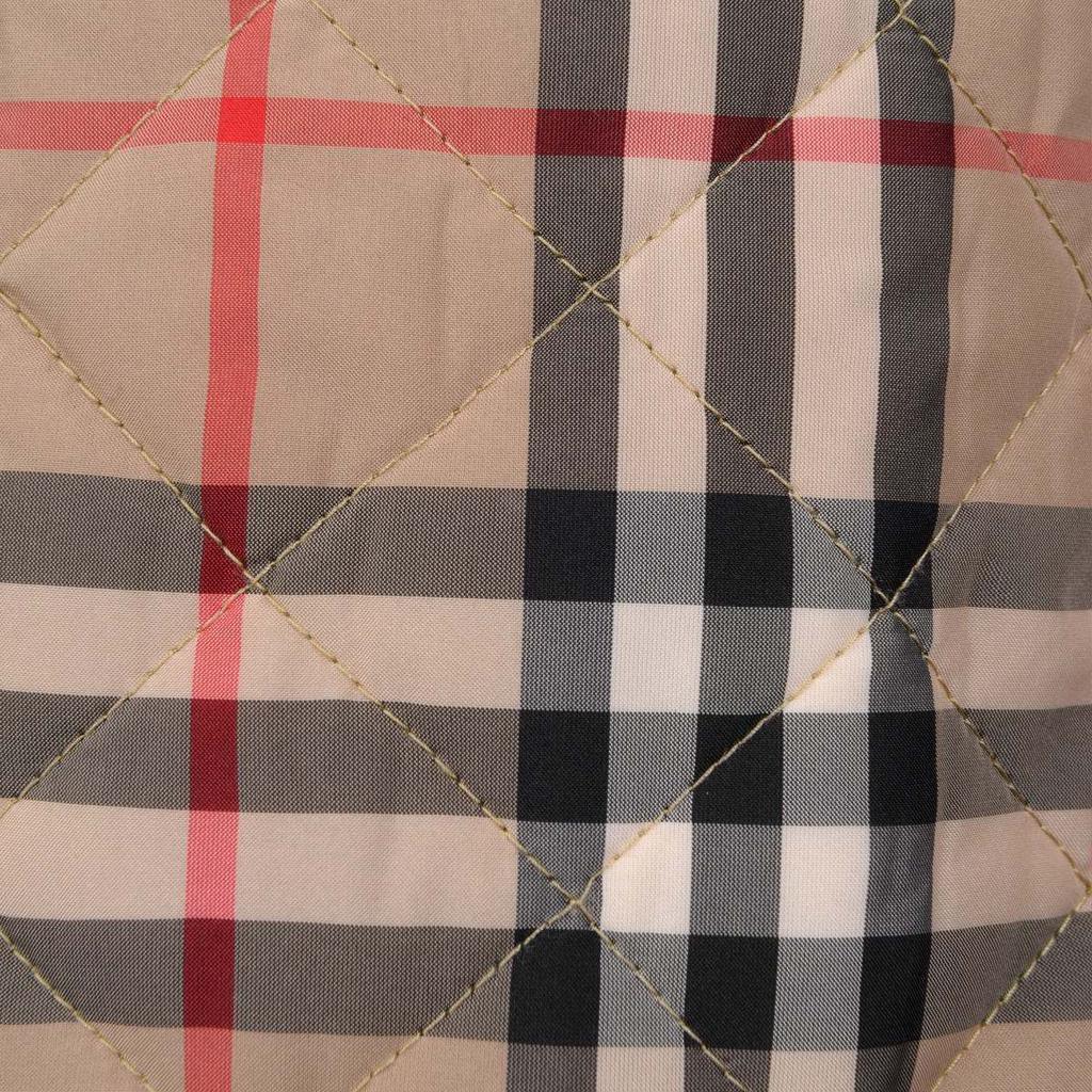 Burberry Camel  Baby Boys Beige Vintage Check Quilted Jacket商品第2张图片规格展示