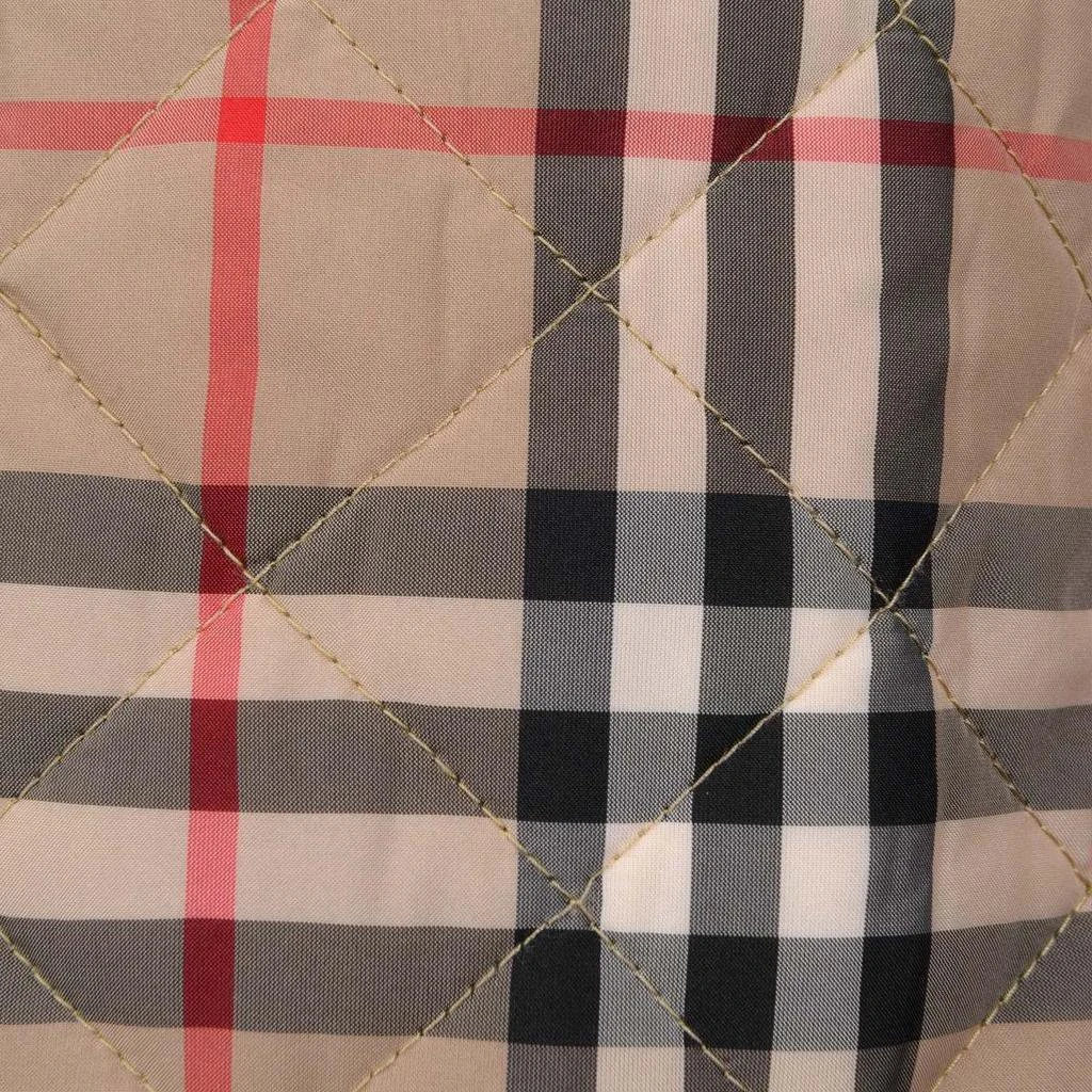 商品Burberry|Burberry Camel  Baby Boys Beige Vintage Check Quilted Jacket,价格¥2543,第2张图片详细描述