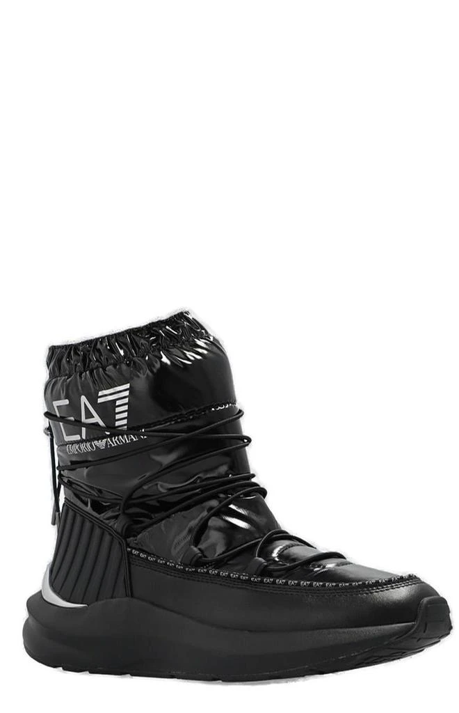 商品Emporio Armani|Ea7 Emporio Armani Logo-Printed Drawstring Quilted Snow Boots,价格¥1620,第2张图片详细描述