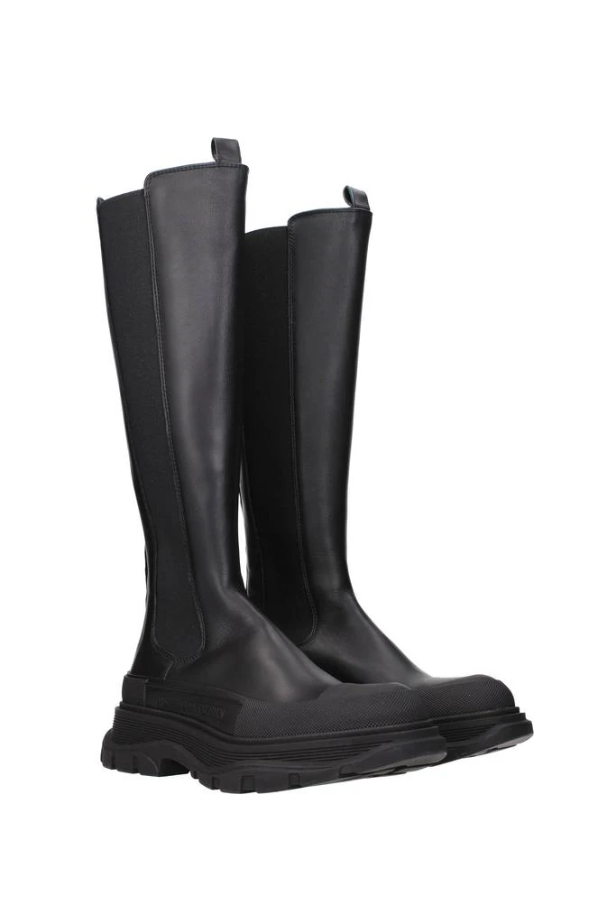 商品Alexander McQueen|Boots Leather Black,价格¥3510,第2张图片详细描述