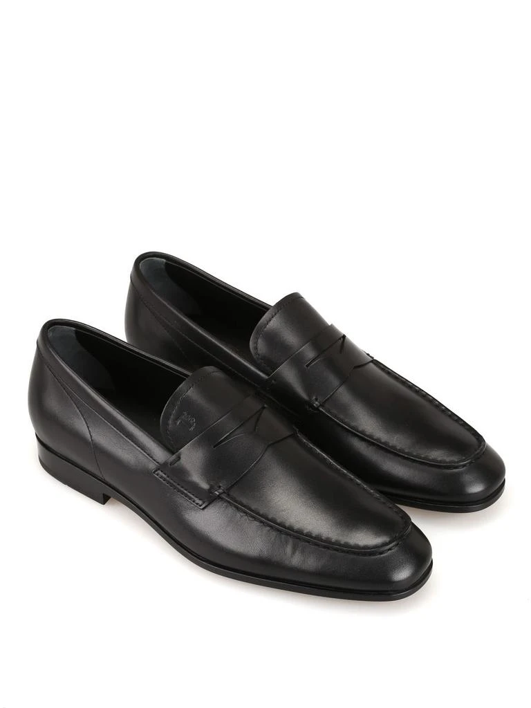 商品Tod's|Tod's men's black leather loafers,价格¥4608,第2张图片详细描述