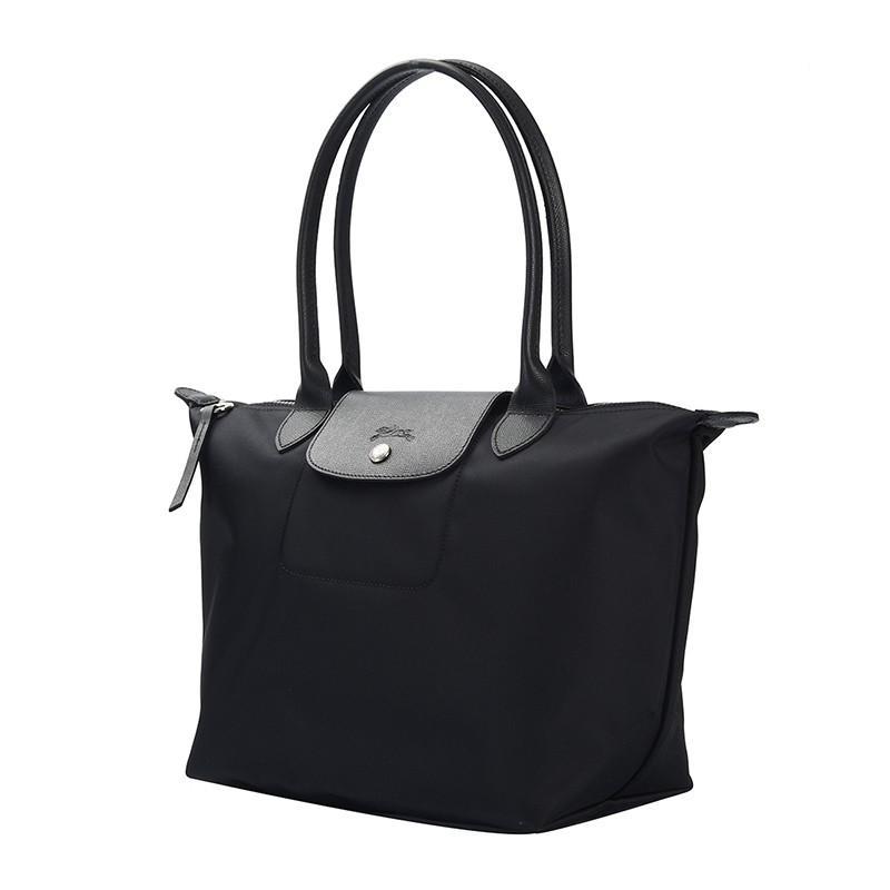 商品[国内直发] Longchamp|珑骧 LONGCHAMP 女士LE PLIAGE NÉO系列黑色小号长柄织物手提单肩包饺子包 L2605 598 001,价格¥733,第3张图片详细描述