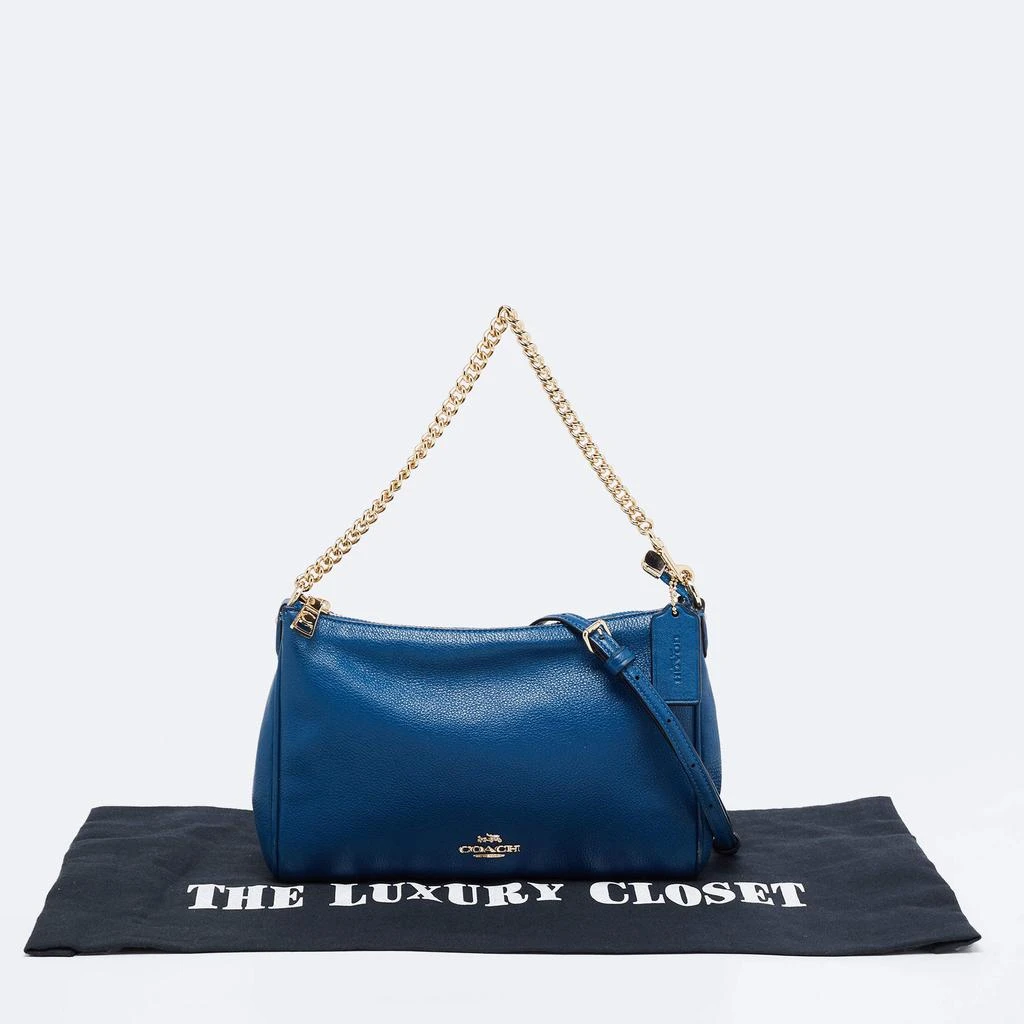 Coach Blue Leather Top Zip Chain Shoulder Bag 商品