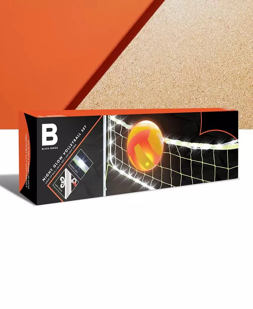 Night Glow Volleyball Set, LED Light-Up Ball and Stand Up Net 商品