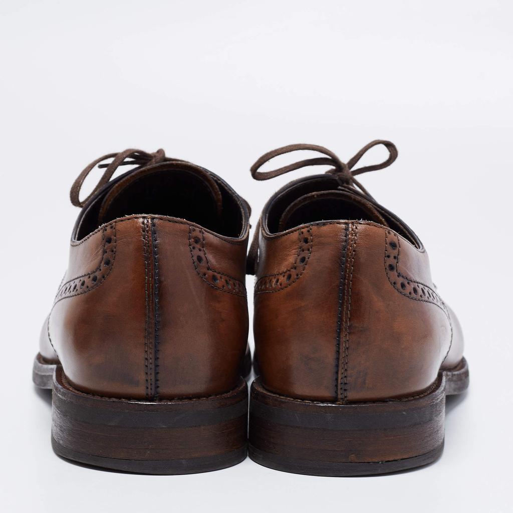 Tod's Dark Brown Brogue Leather Lace Up Derby Size 44.5商品第5张图片规格展示