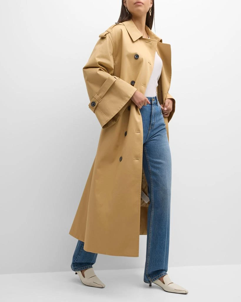 Alanis Double-Breasted Cotton Twill Trench Coat 商品