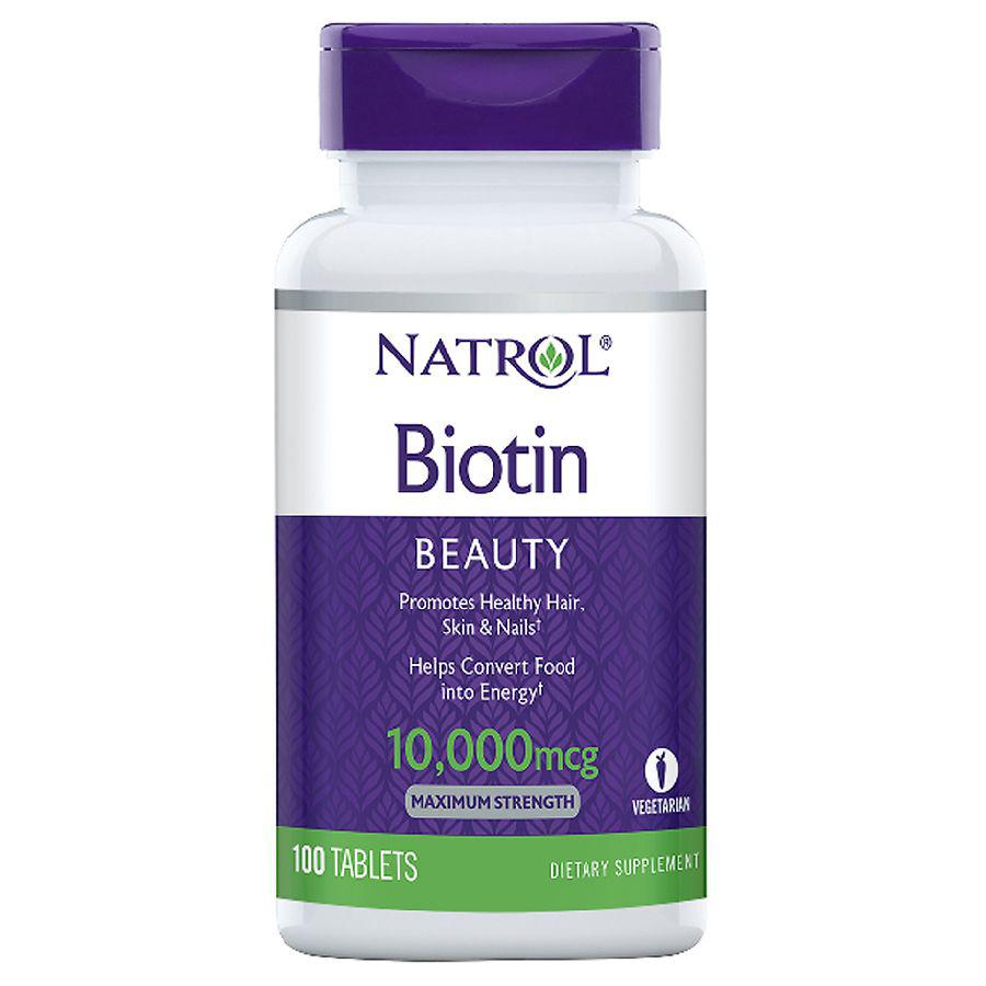 Biotin Maximum Strength 10,000 mcg Dietary Supplement Tablets商品第1张图片规格展示