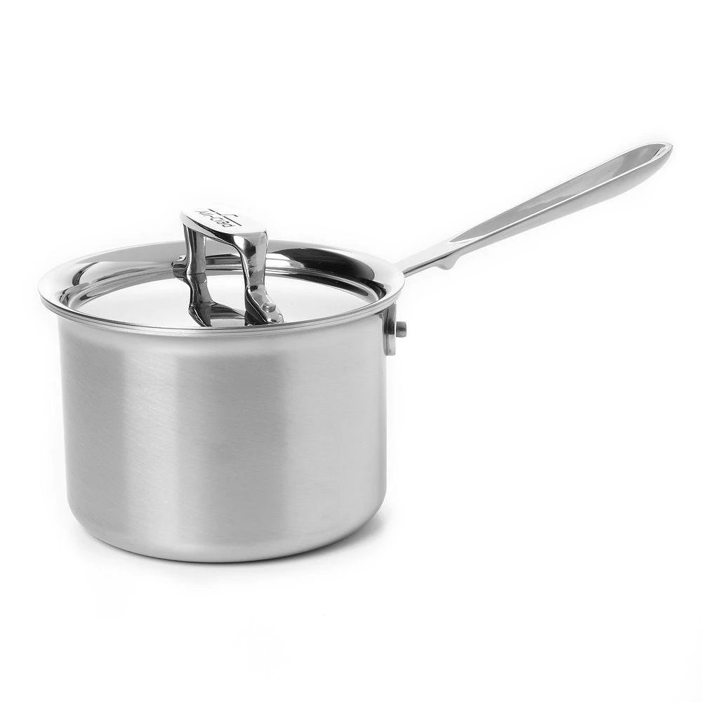 商品All-Clad|All Clad d5 Stainless Brushed 2 Quart Sauce Pan with Lid,价格¥1767,第1张图片