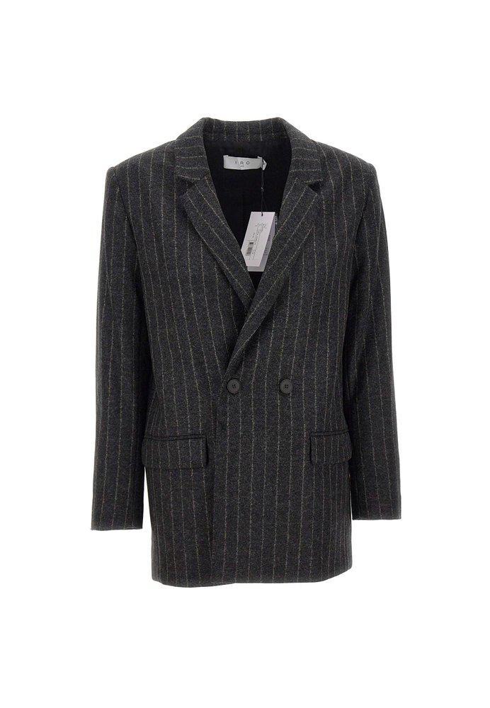 商品IRO|Iro Donesi Striped Double-Breasted Blazer,价格¥3630-¥3699,第1张图片
