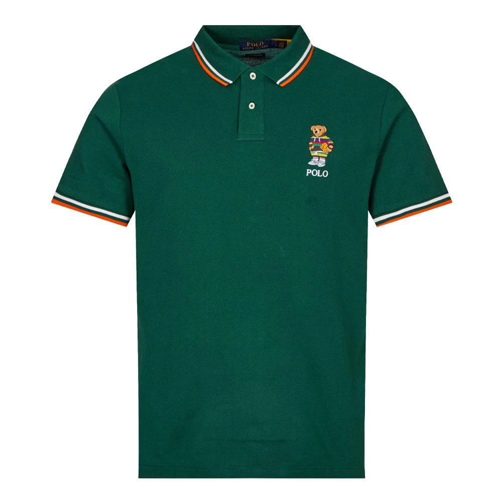 商品Ralph Lauren|Ralph Lauren Active Bear Polo Shirt - Forest Green,价格¥864,第1张图片