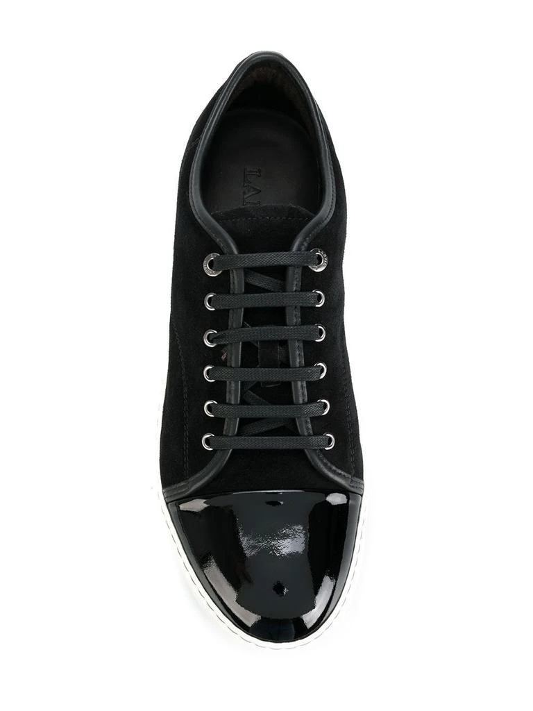 商品Lanvin|Lanvin men's black leather sneakers,价格¥2993,第4张图片详细描述