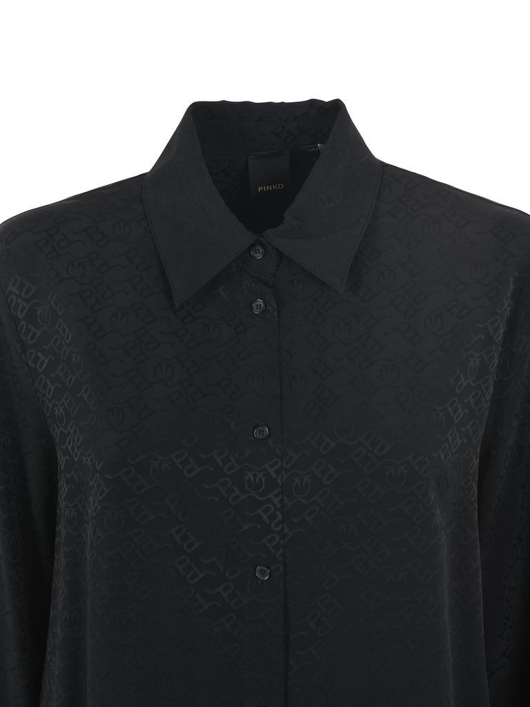 商品PINKO|PINKO  "Smorzare 37" shirt jacquard crepe de chine,价格¥1531,第6张图片详细描述