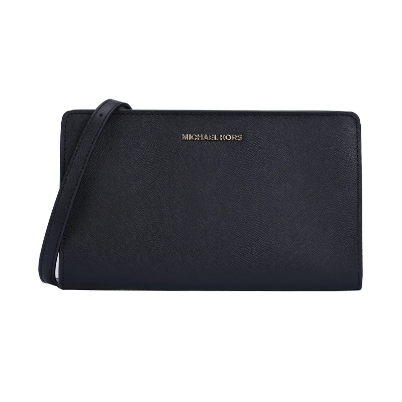 商品Michael Kors|Michael Kors  CROSSBODIES大号女士牛皮革单肩斜挎包 32F6GTVC3L BLACK,价格¥680,第1张图片