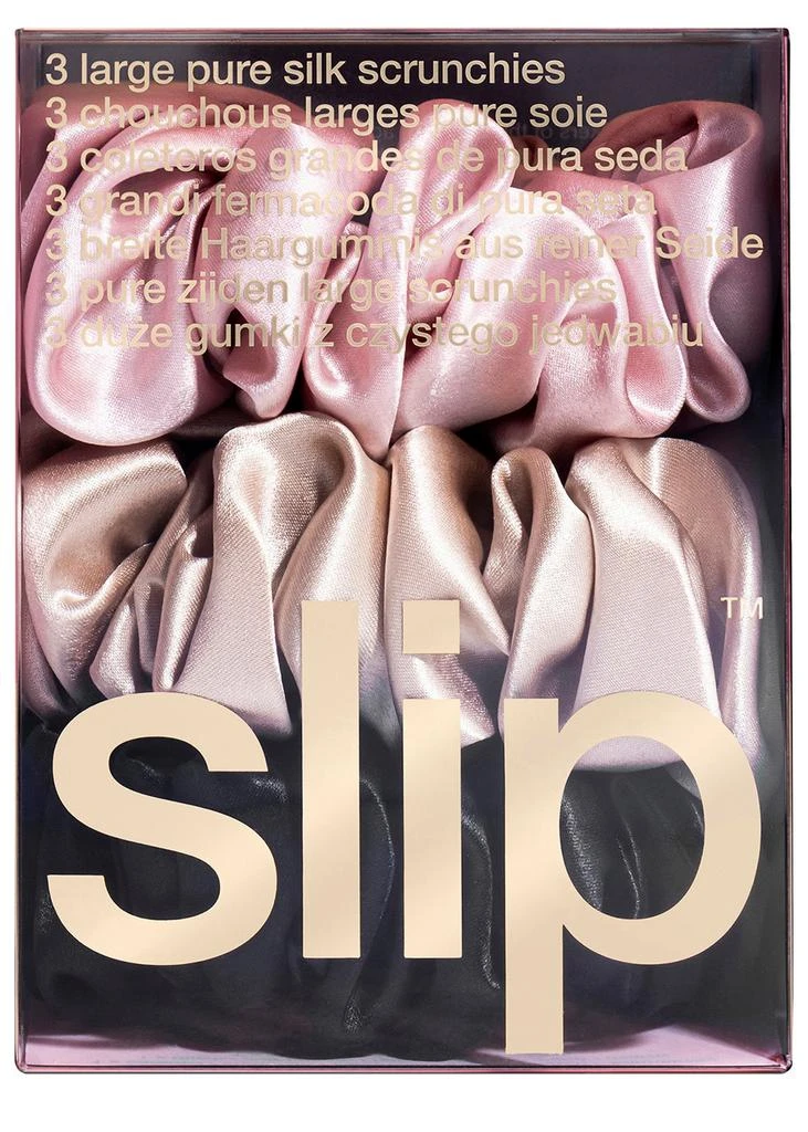 商品Slip|Slip Pure Silk Large Scrunchies - Multi,价格¥402,第2张图片详细描述