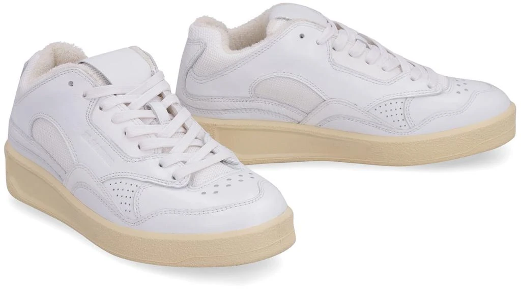 商品Jil Sander|Jil Sander Leather Low-top Sneakers,价格¥3262,第3张图片详细描述