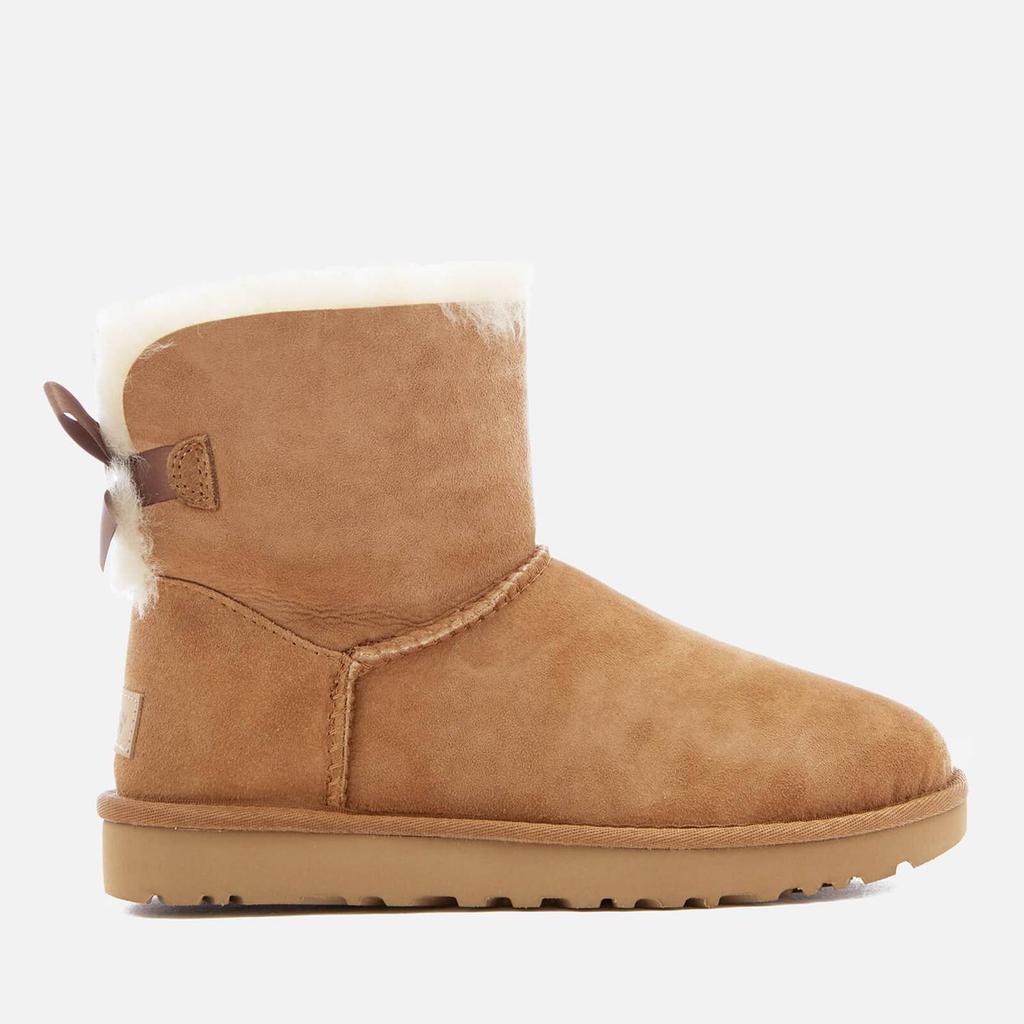 UGG Women's Mini Bailey Bow II Sheepskin Boots - Chestnut商品第1张图片规格展示