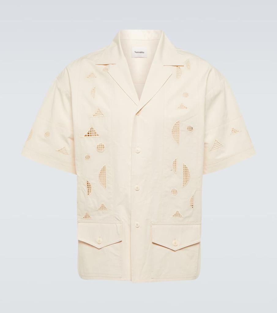 商品Nanushka|棉质短袖衬衫,价格¥2283,第1张图片