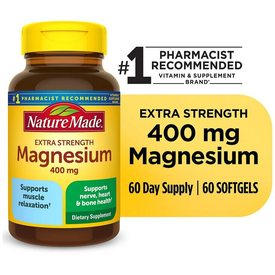 Nature Made Extra Strength Magnesium Oxide 400 mg Softgels 7