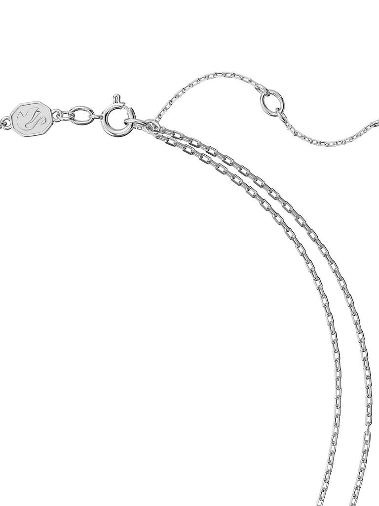 商品Swarovski|Gema Rhodium-Plated & Crystal Layered Necklace,价格¥1674,第3张图片详细描述