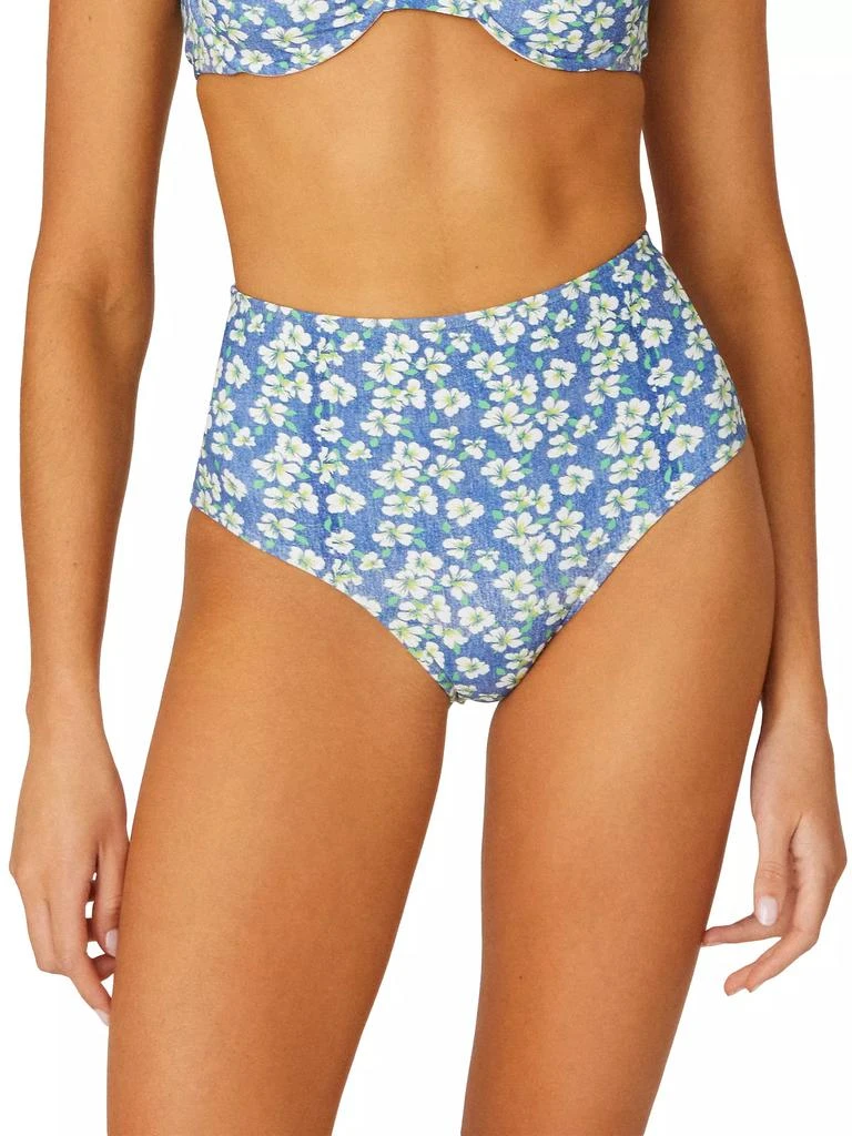 商品Shoshanna|Floral High-Waist Bikini Bottom,价格¥482,第2张图片详细描述