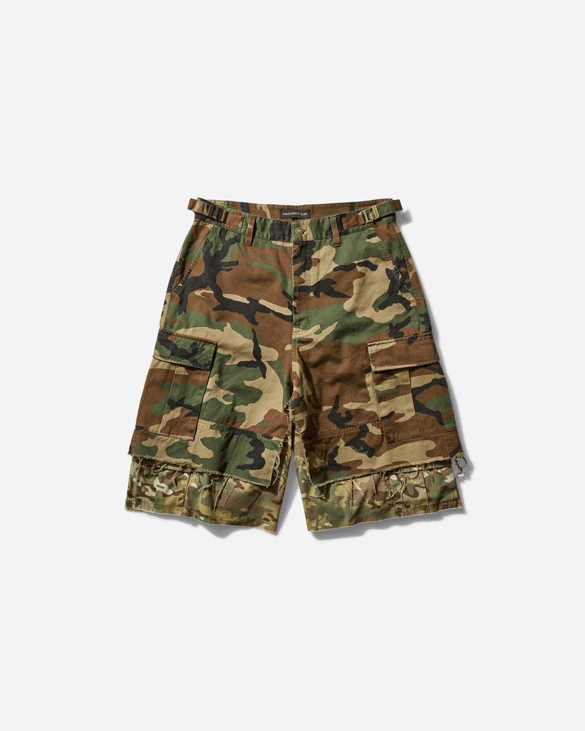 PROJECT G/R Layered Skirt Cargo Shorts Camo - Pants - Free