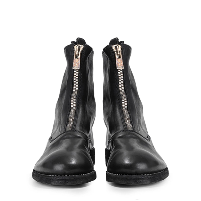 GUIDI 黑色女士踝靴 210-SOFT-HORSEFG-BLKT商品第3张图片规格展示