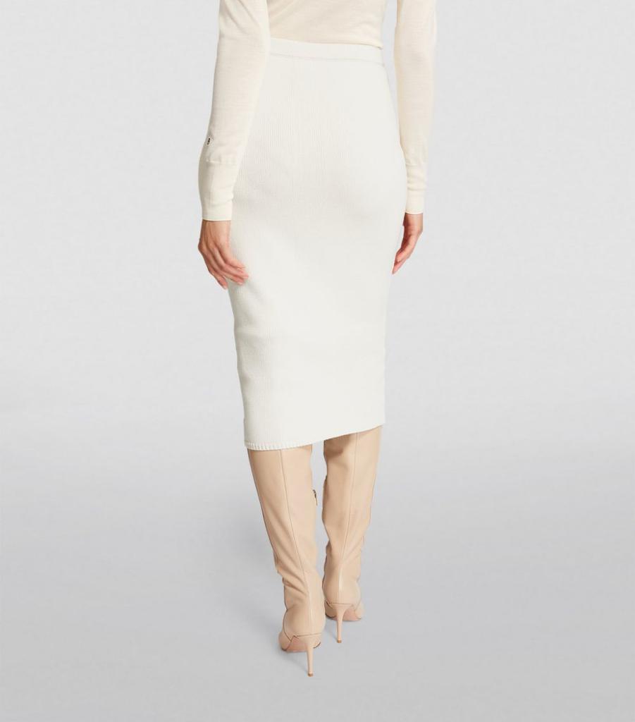 Jersey Knit Midi Skirt商品第4张图片规格展示