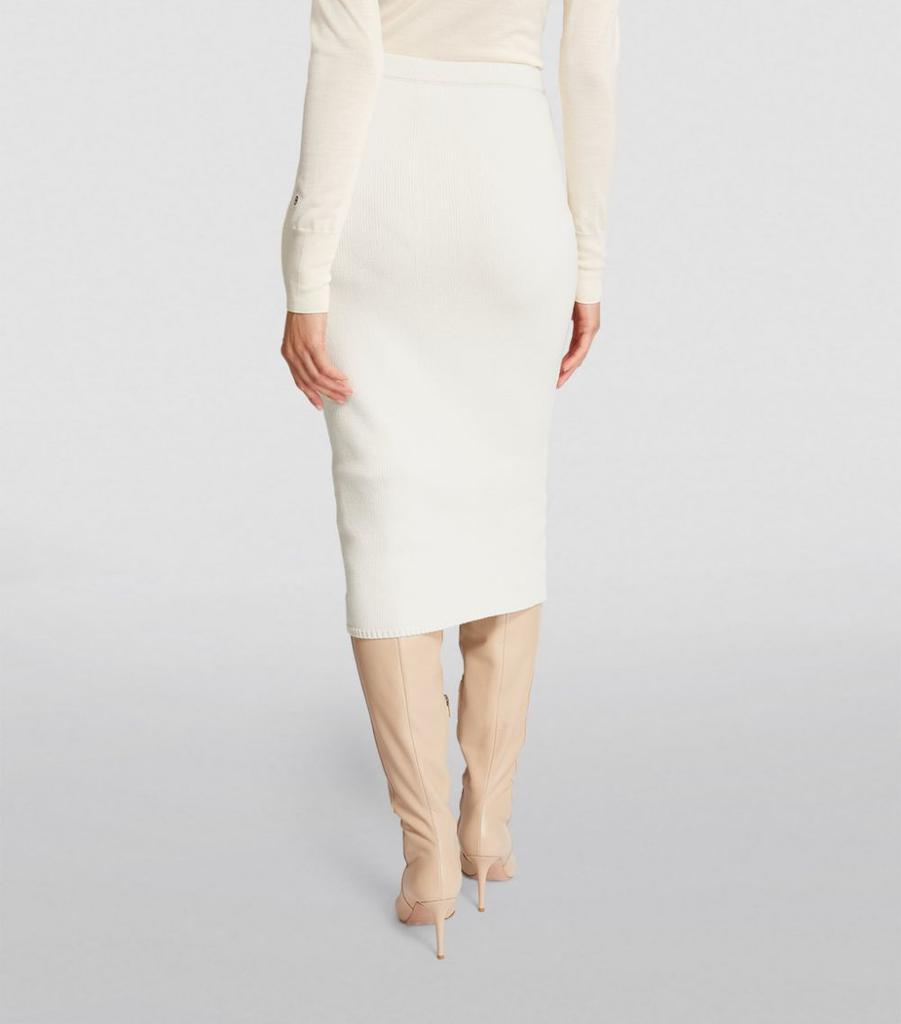 商品St. John|Jersey Knit Midi Skirt,价格¥5048,第6张图片详细描述