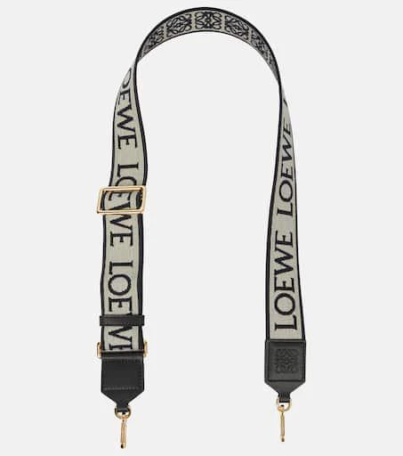 商品Loewe|Anagram leather-trimmed bag strap,价格¥5158,第1张图片