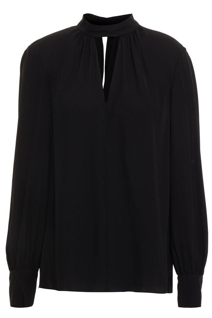 商品Theory|Cutout silk crepe de chine blouse,价格¥775,第1张图片