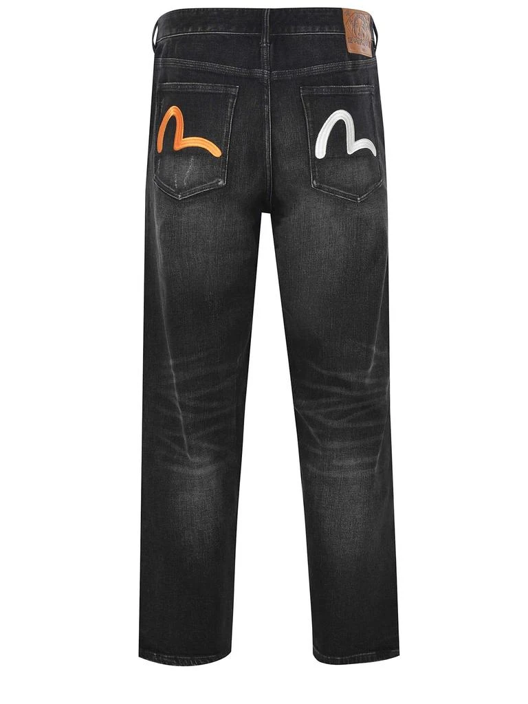 商品Evisu|Jeans  Black In Dark Denim Cotton Blend.,价格¥2901,第3张图片详细描述