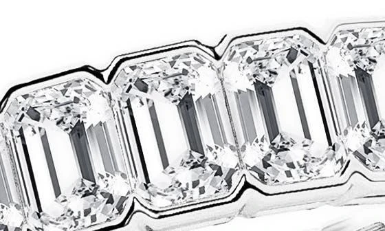 商品Badgley Mischka|Emerald Cut Lab Created Diamond Infinity Ring - 3.0 ctw.,价格¥11003,第5张图片详细描述