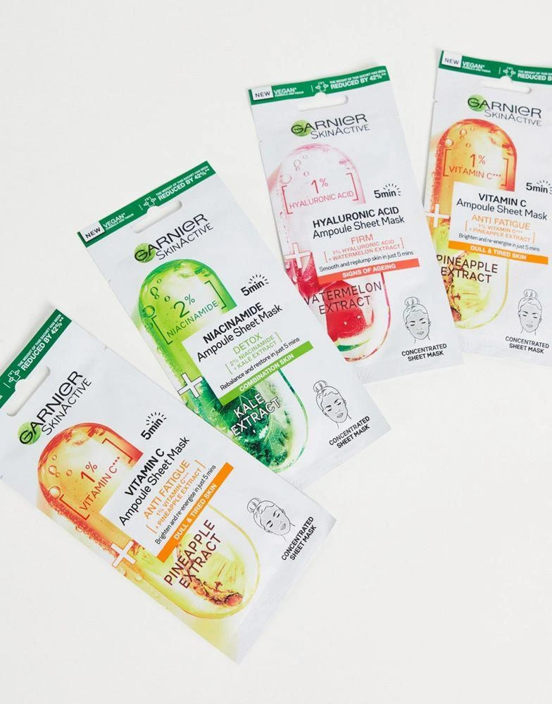 商品Garnier|Garnier The Ampoules Sheet Mask Collection,价格¥98,第2张图片详细描述