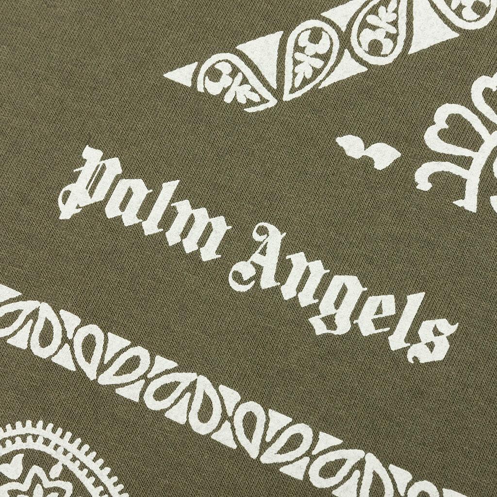 商品Palm Angels|Palm Angels Bandana Print Tee - Military,价格¥3399,第5张图片详细描述