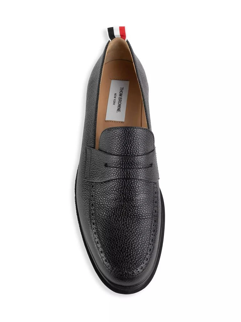 商品Thom Browne|Leather Penny Loafers,价格¥2604,第5张图片详细描述