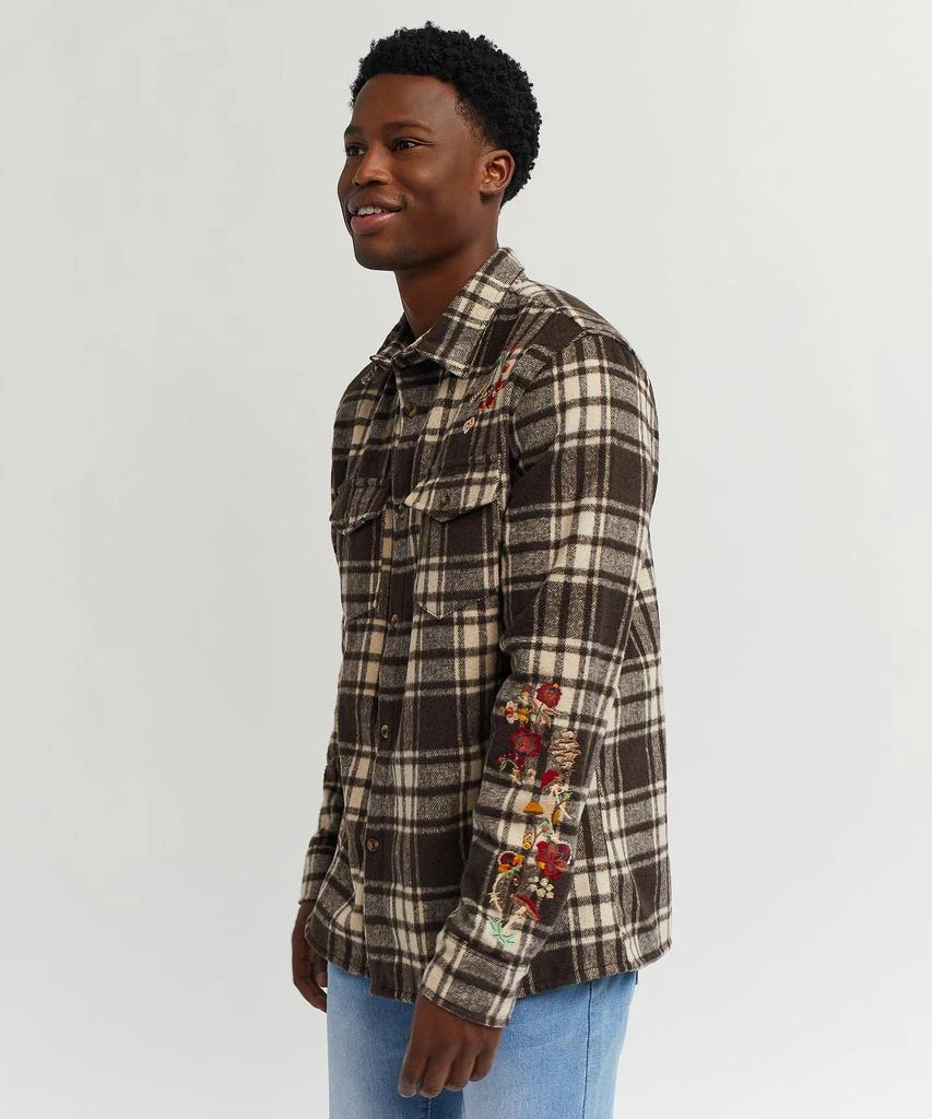 商品Reason Clothing|Botanic Embroidered Overshirt,价格¥38,第5张图片详细描述