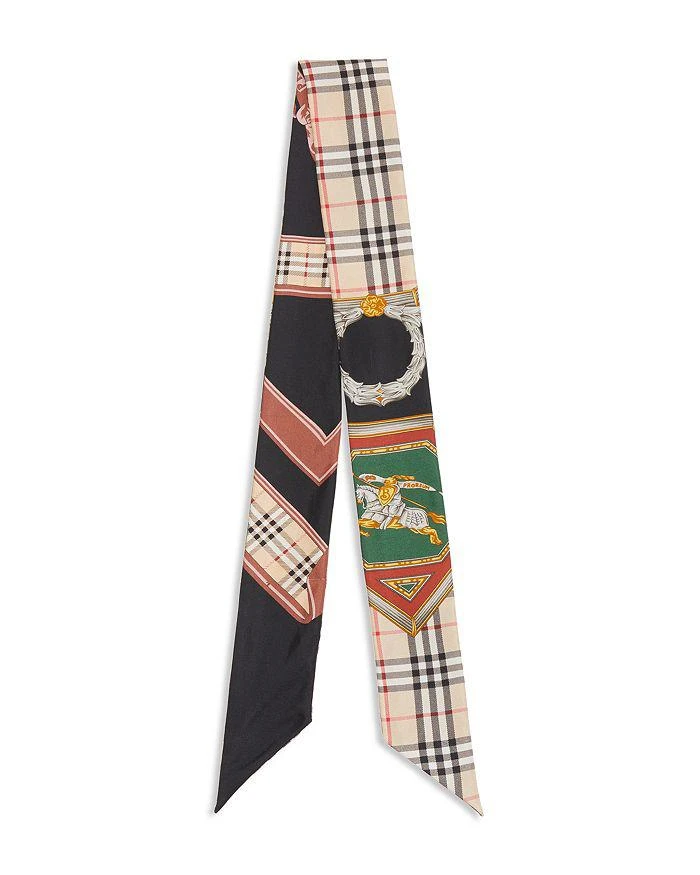 商品Burberry|Archive Print Silk Skinny Scarf,价格¥1269,第4张图片详细描述