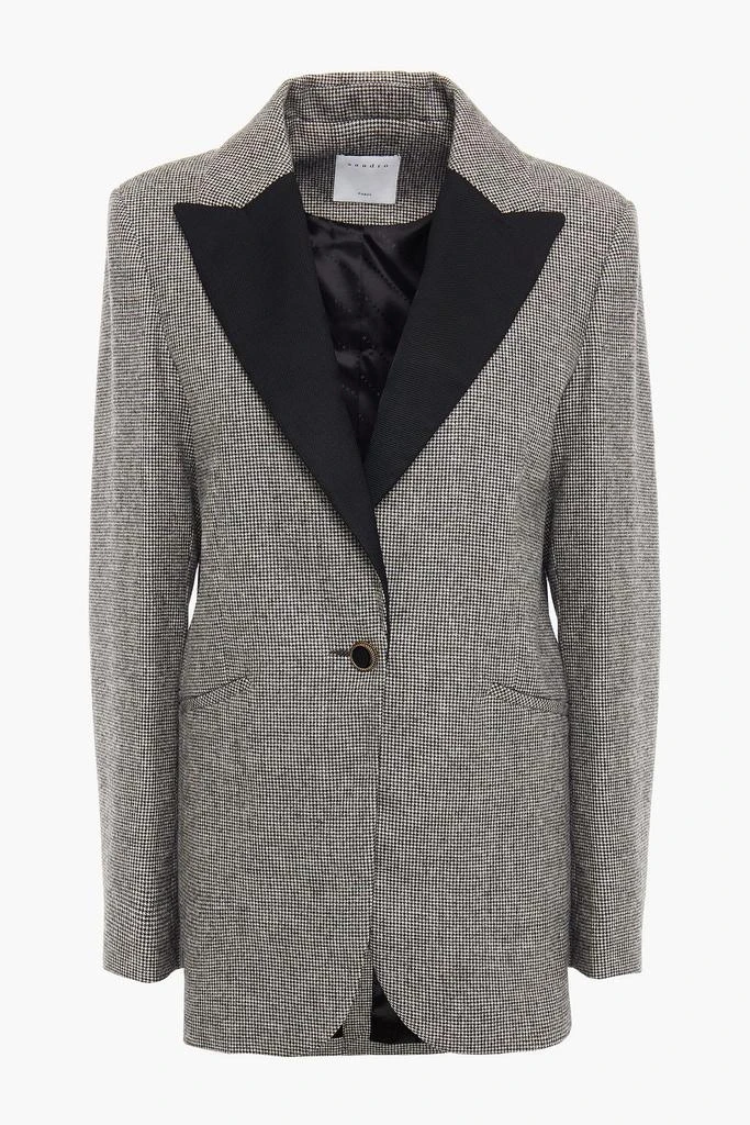 商品Sandro|Courtney houndstooth tweed blazer,价格¥1081,第1张图片
