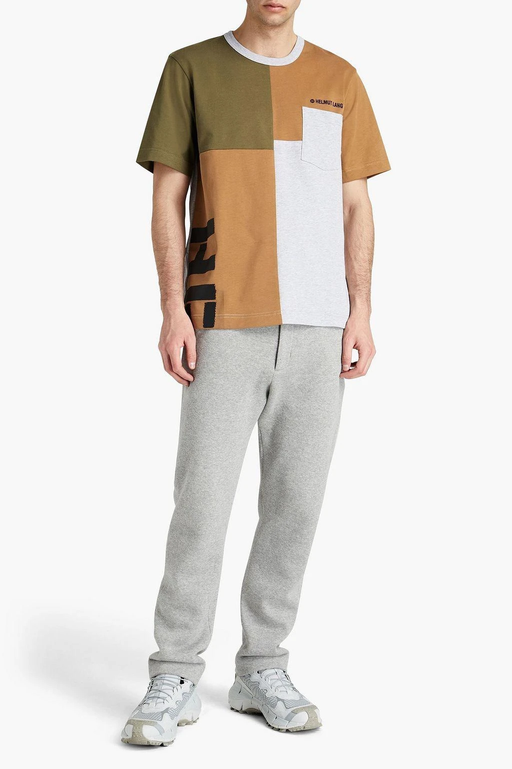 商品Helmut Lang|Embroidered printed cotton-jersey T-shirt,价格¥248,第2张图片详细描述