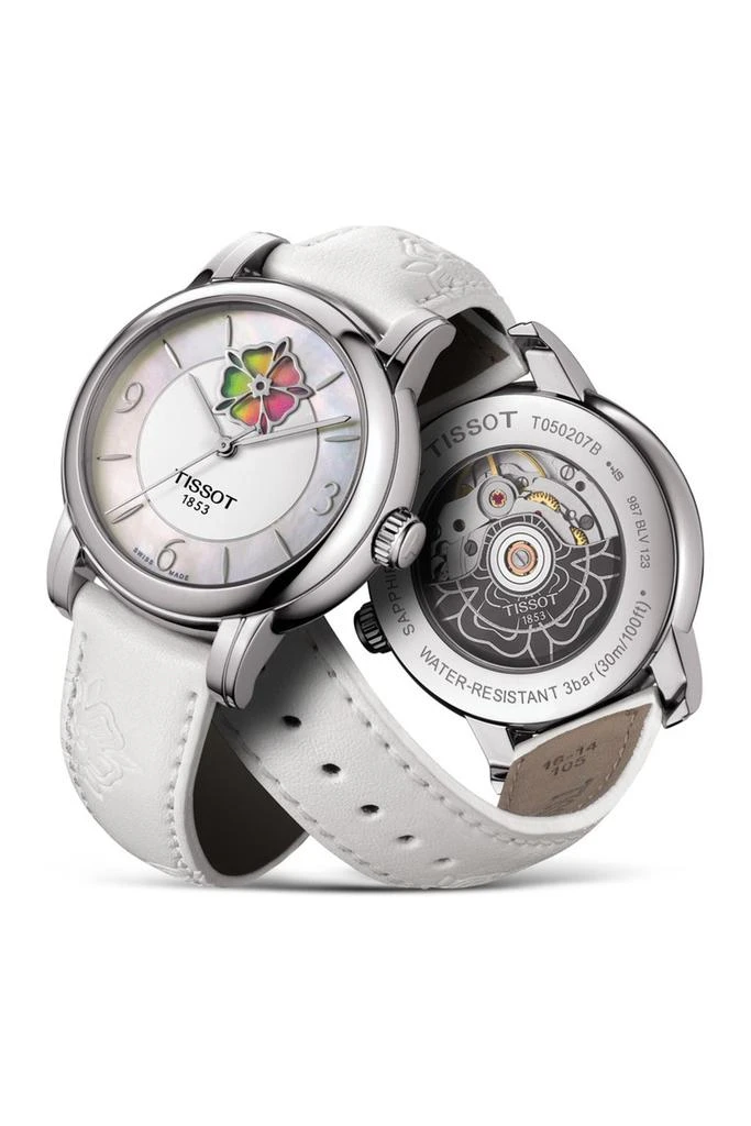 商品Tissot|Lady Heart Flower Powermatic Watch, 35mm,价格¥4070,第3张图片详细描述