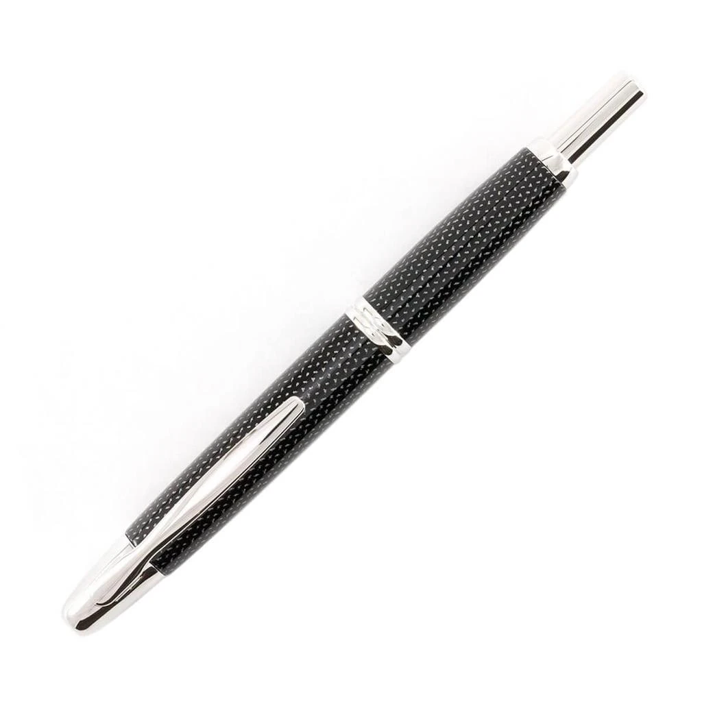 商品Pilot|Pilot Fountain Pen - Vanishing Point Retractable Nib, Black Carbonesque,价格¥1250,第2张图片详细描述