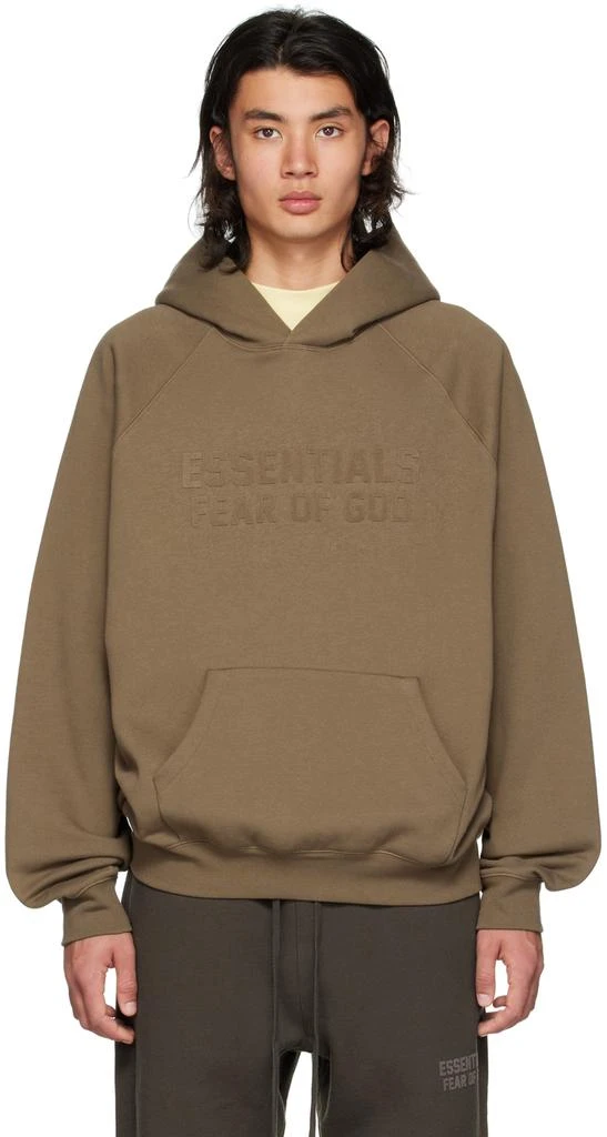商品Essentials|Brown Raglan Hoodie,价格¥673,第1张图片